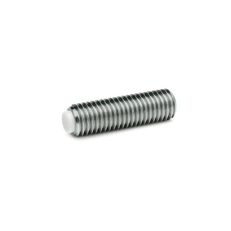 J.W. WINCO GN913.5-M8-10-KU Grub Screw Delrin Tip 8N10P69/DNT